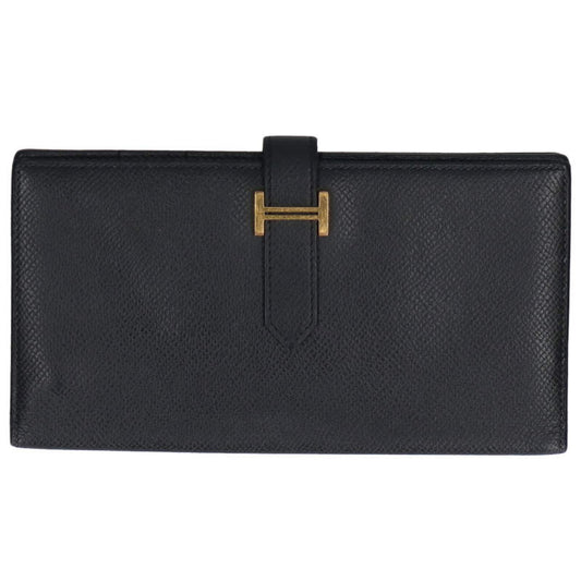 HERMES Bearn Soufflet Veau Epsom Wallet Size ONE SIZE