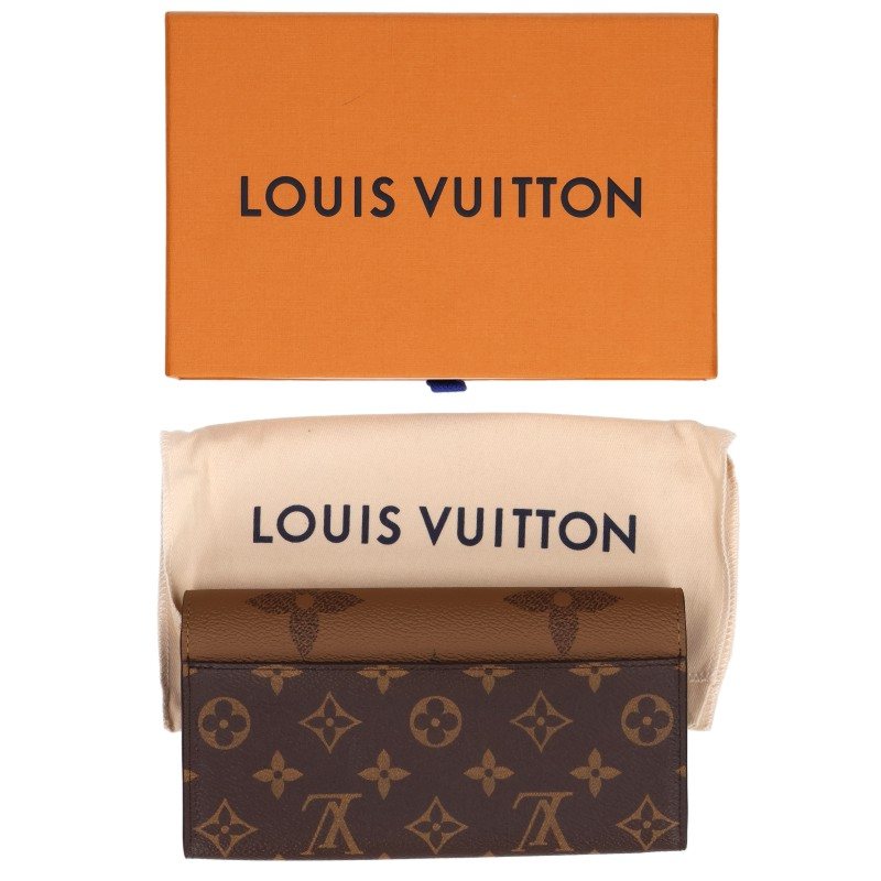 LOUISVUITTON Monogram Canvas Sarah Wallet Size ONE SIZE