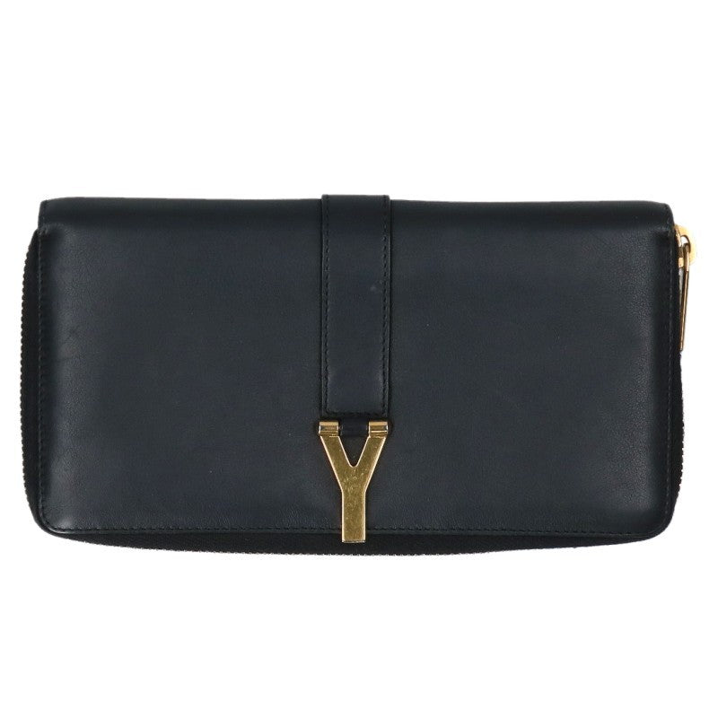 SAINT LAURENT PARIS Y-Line Calfskin Zip Wallet Size ONE SIZE