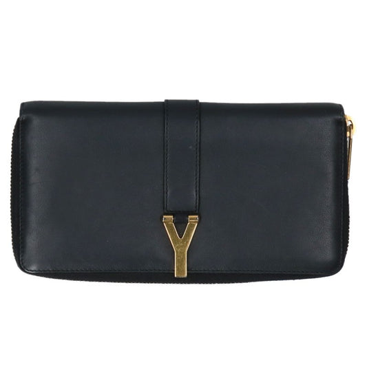 SAINT LAURENT PARIS Y-Line Calfskin Zip Wallet Size ONE SIZE