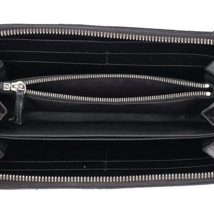 FENDI Brown Zucca Round Zip Wallet Size ONE SIZE