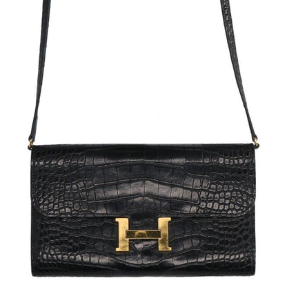 HERMES Constance Long Alligator Matte Wallet Size ONE SIZE