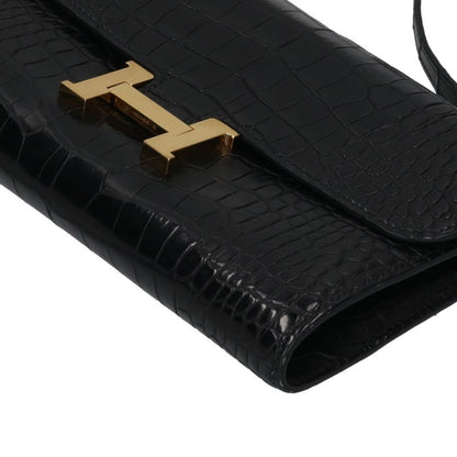 HERMES Constance Long Alligator Matte Wallet Size ONE SIZE