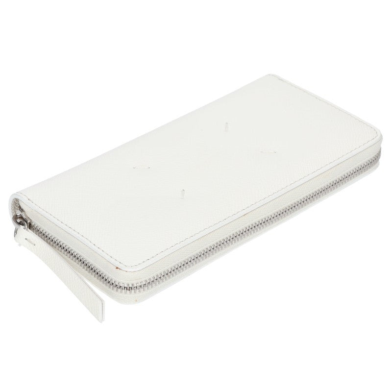 Maison Margiela 4 Stitch Round Wallet White Size ONE SIZE