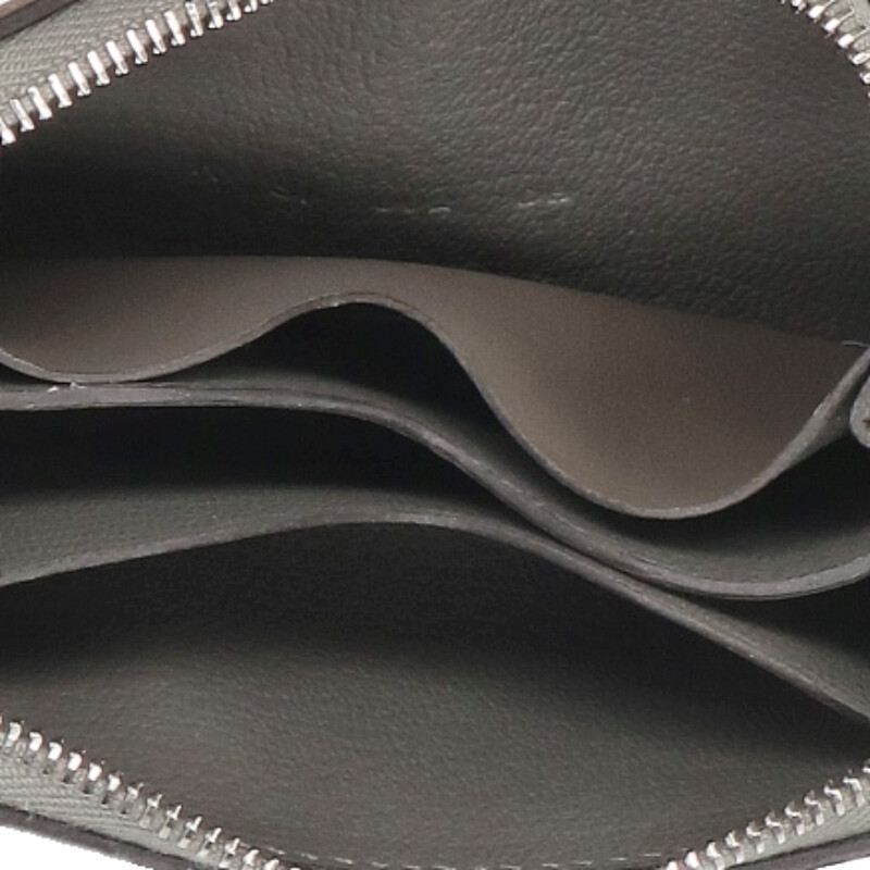 HERMES Zipengo Evercolor Silver HW Coin Case Size ONE SIZE