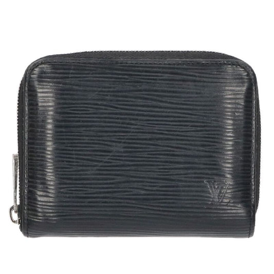 Louis Vuitton Zippy Coin Purse Black x Silver