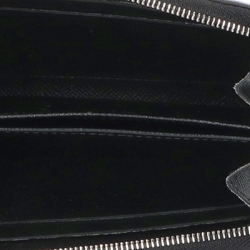 Louis Vuitton Zippy Coin Purse Black x Silver