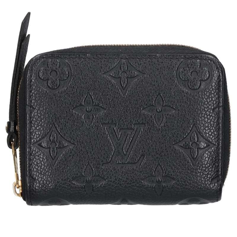 LOUISVUITTON Monogram Empreinte Purse Black Size ONE SIZE