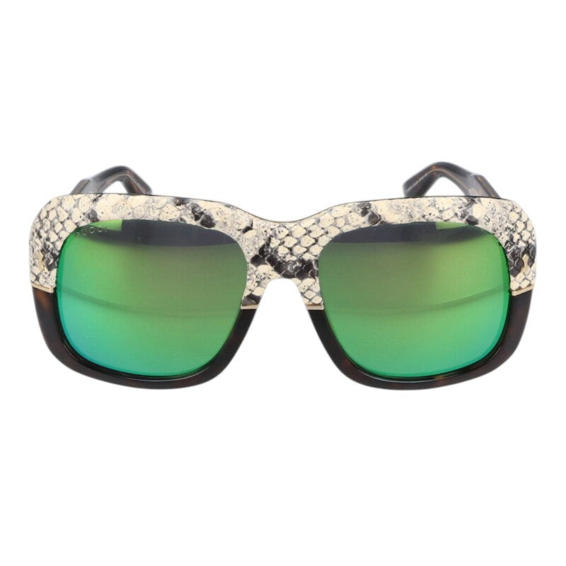 GUCCI GG1157 Python Square Frame Sunglasses Size ONE SIZE