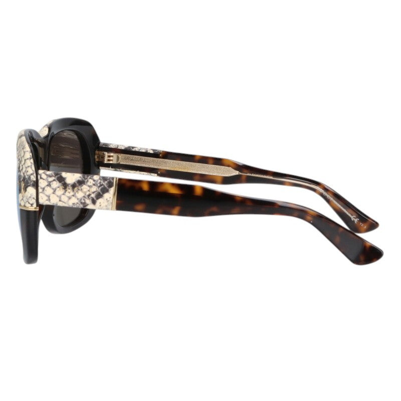GUCCI GG1157 Python Square Frame Sunglasses Size ONE SIZE