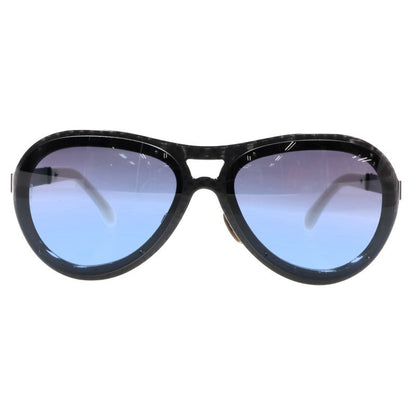 CHANEL 4197 Carbon Fiber Pilot Sunglasses Black Size 63