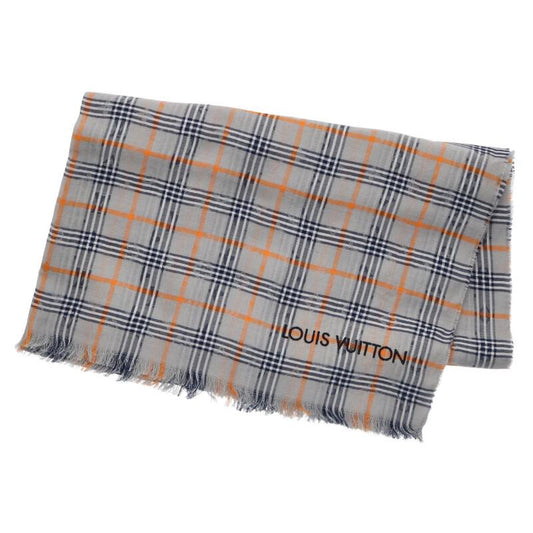 Louis Vuitton Scarf Gray x Orange