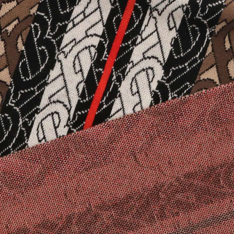 Burberry TB Jacquard Cashmere Scarf Brown Size ONE SIZE