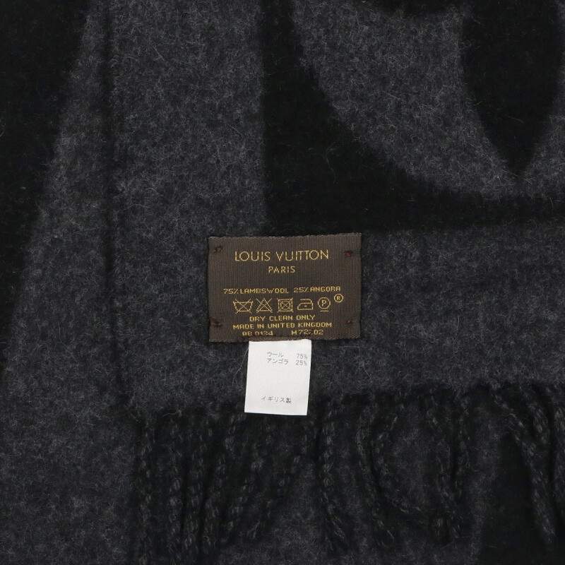 Louis Vuitton Scarf Black x Gray