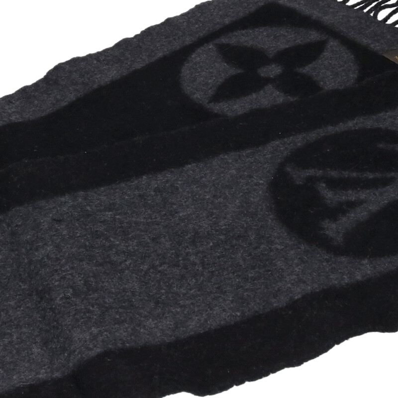 Louis Vuitton Scarf Black x Gray