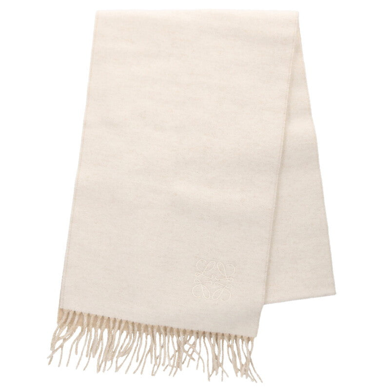 LOEWE Anagram Embroidered Wool Cashmere Scarf Size ONE SIZE