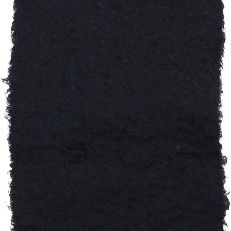 LOEWE Logo Patch Mohair Blend Scarf Black Size ONE SIZE