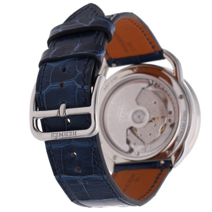 HERMES Arceau Petite Lune GM Diamond Bezel Watch Size 38MM