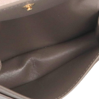 CELINE Grained Calfskin Card Case Beige Size ONE SIZE