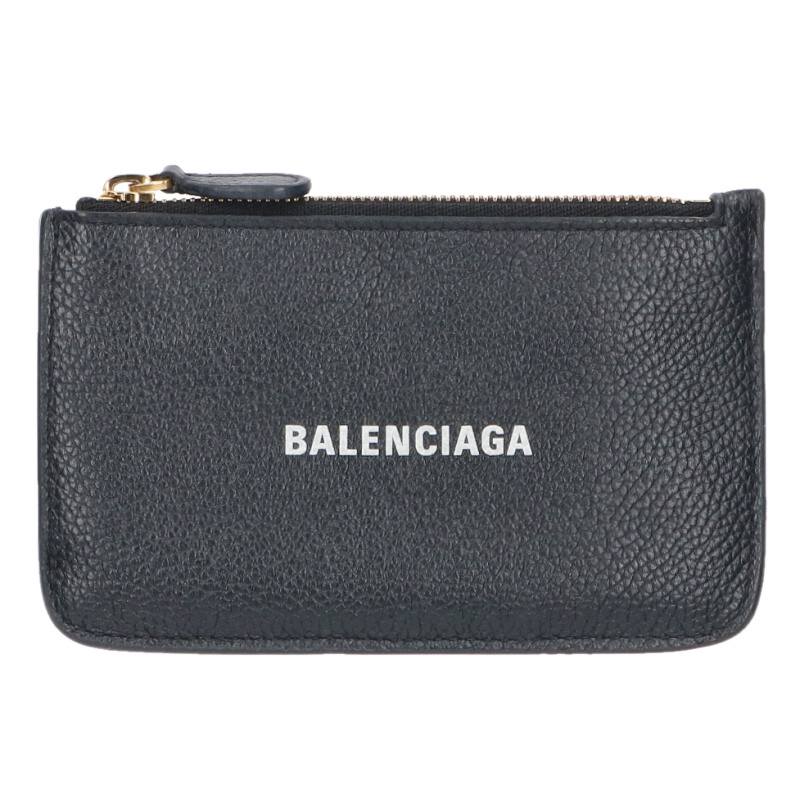 Balenciaga Logo Leather Fragment Case Black x Gold