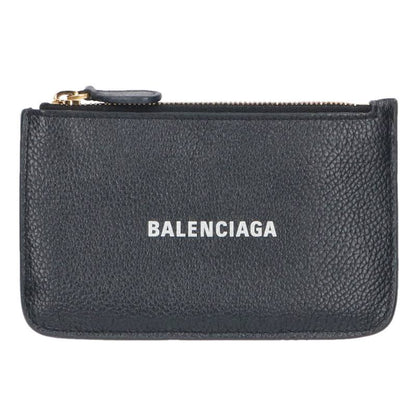 Balenciaga Logo Leather Fragment Case Black x Gold