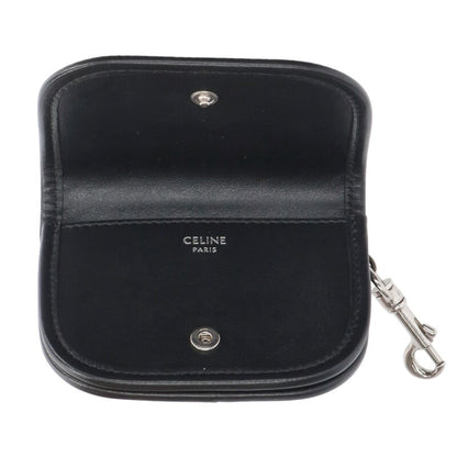 CELINE Nano Triomphe Calfskin Keyring Card Size ONE SIZE