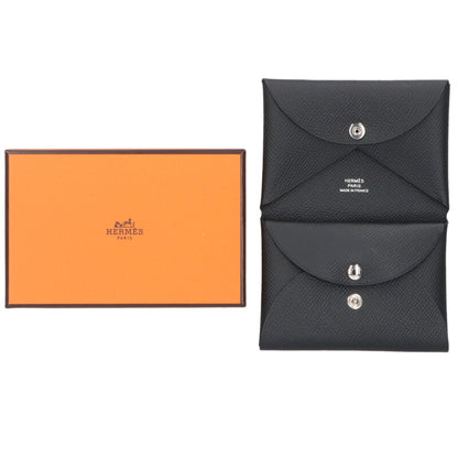 HERMES Calvi Duo Veau Epsom Leather Card Case Size ONE SIZE