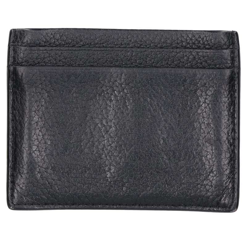 Christian Louboutin Leather Card Case Black Size ONE SIZE
