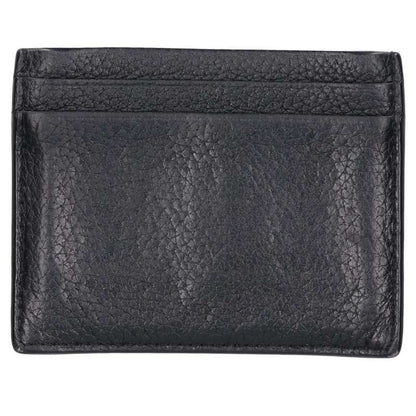 Christian Louboutin Leather Card Case Black Size ONE SIZE