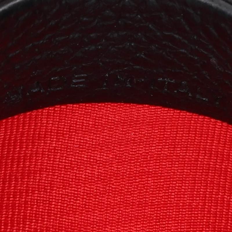 Christian Louboutin Leather Card Case Black Size ONE SIZE