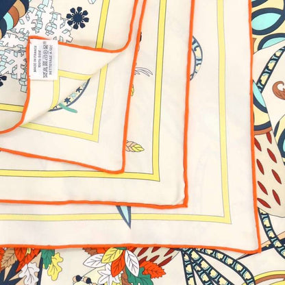HERMES Carre 90 Multi-Color Silk Scarf Size 90