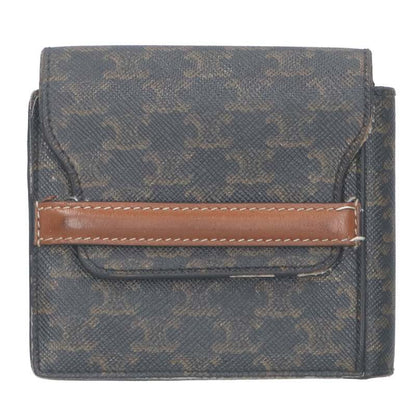 CELINE Triomphe Canvas Origami Card Holder Brown