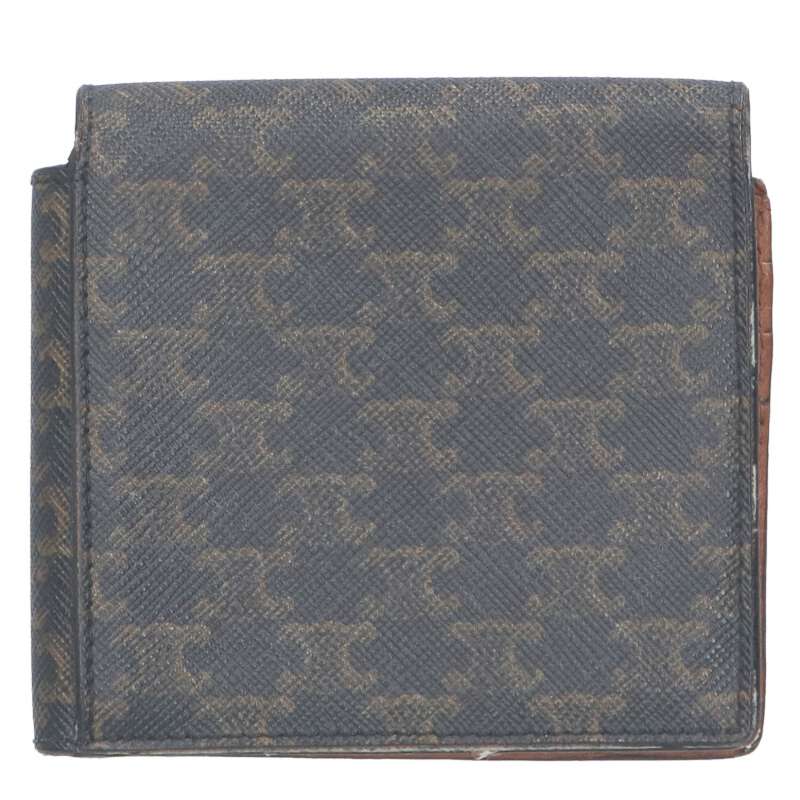 CELINE Triomphe Canvas Origami Card Holder Brown