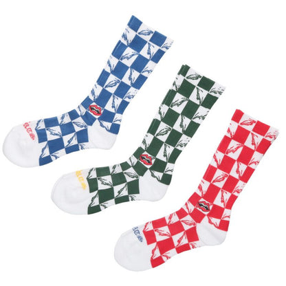 Chrome Hearts Chomper Socks Red x Blue x Green Size S