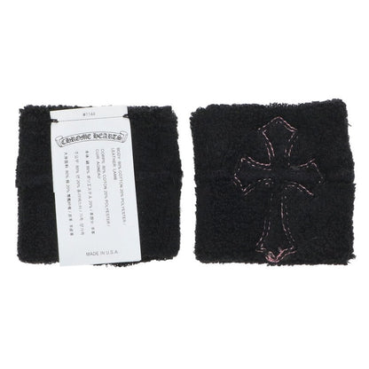 Chrome Hearts Cross Patent Patch Wristband Black x Pink