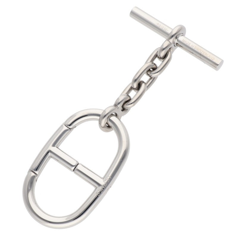 HERMES Chaine d'Ancre Silver Key Ring Size ONE SIZE