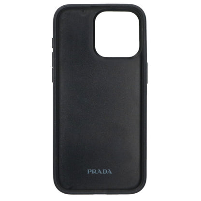 PRADA iPhone 15 Pro Max Triangle Logo Saffiano Case Pink