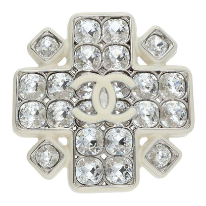 CHANEL Coco Mark Rhinestone Brooch Multi