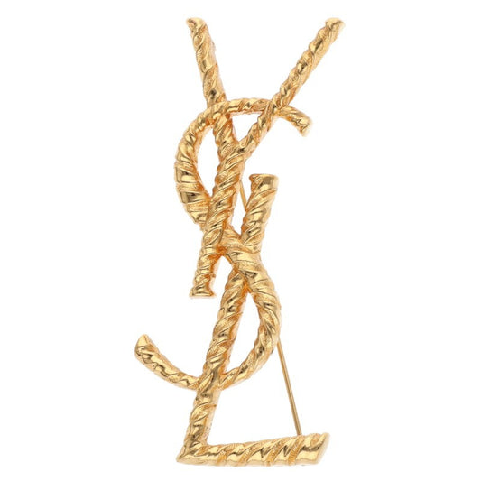 YVES SAINT LAURENT Cassandre Brooch Gold