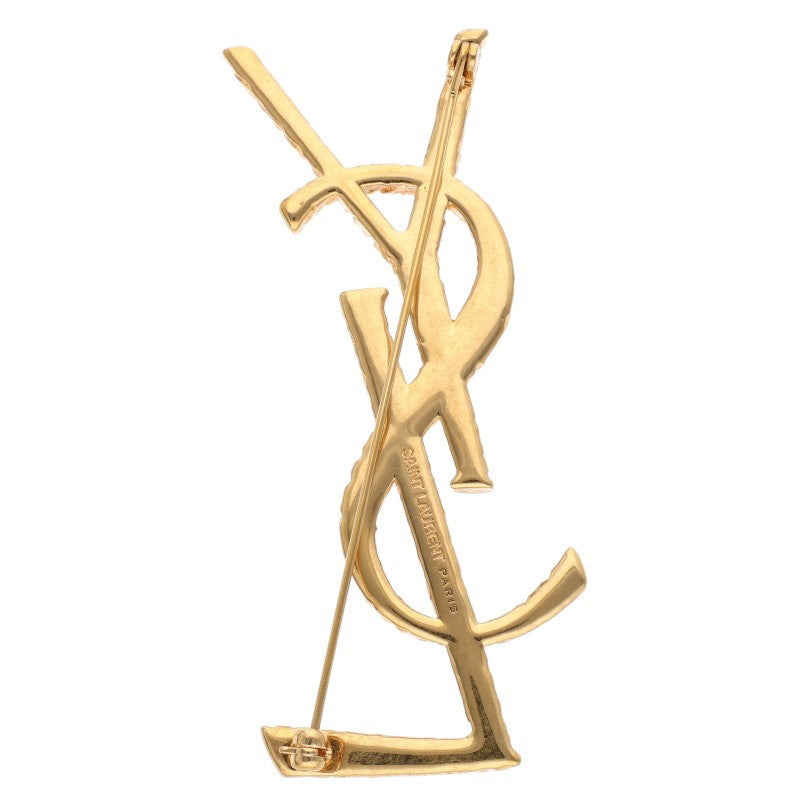YVES SAINT LAURENT Cassandre Brooch Gold