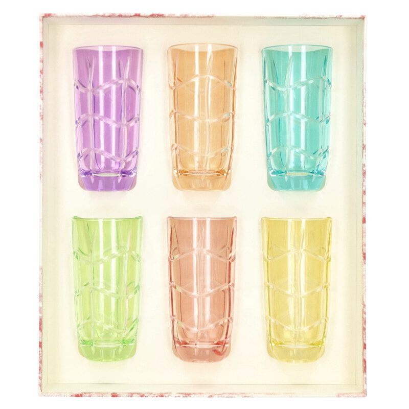 DIOR Tortoiseshell Pattern Glass Set Multi