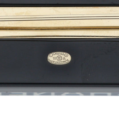 CHANEL Coco Mark Logo Ferry Motif Brooch Navy/Multi