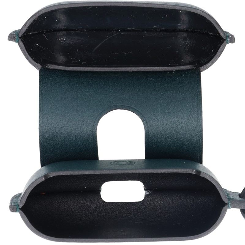 HERMES B-Stamp Leather AirPods Pro 2 Case Dark Green