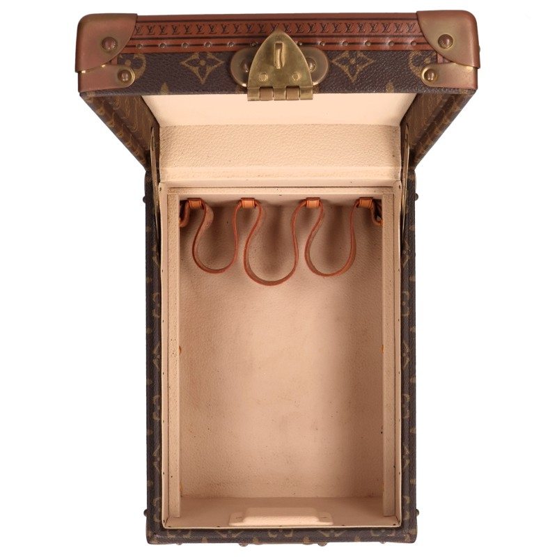 LOUISVUITTON M21828 Monogram Trunk Makeup Case Brown