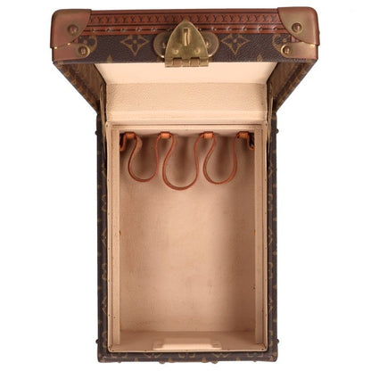 LOUISVUITTON M21828 Monogram Trunk Makeup Case Brown