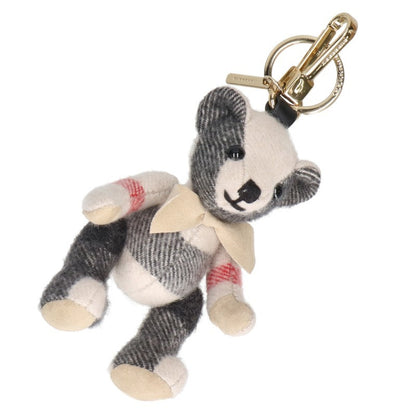 Burberry Check Bear Keychain Beige Size ONE SIZE