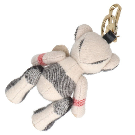 Burberry Check Bear Keychain Beige Size ONE SIZE