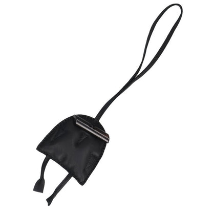 HERMES Petit H Owl Charm Agneau Leather Black Size ONE SIZE
