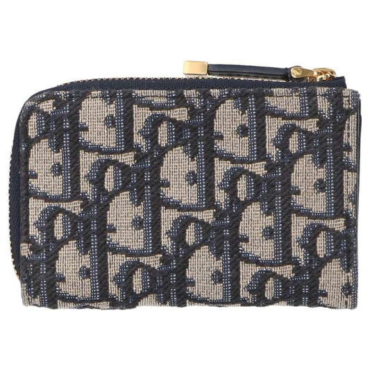 Christian Dior 30 Montaigne Oblique Jacquard Key Case Gray