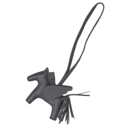 HERMES Rodeo Pegasus Agneau Milo Charm Gray Size PM